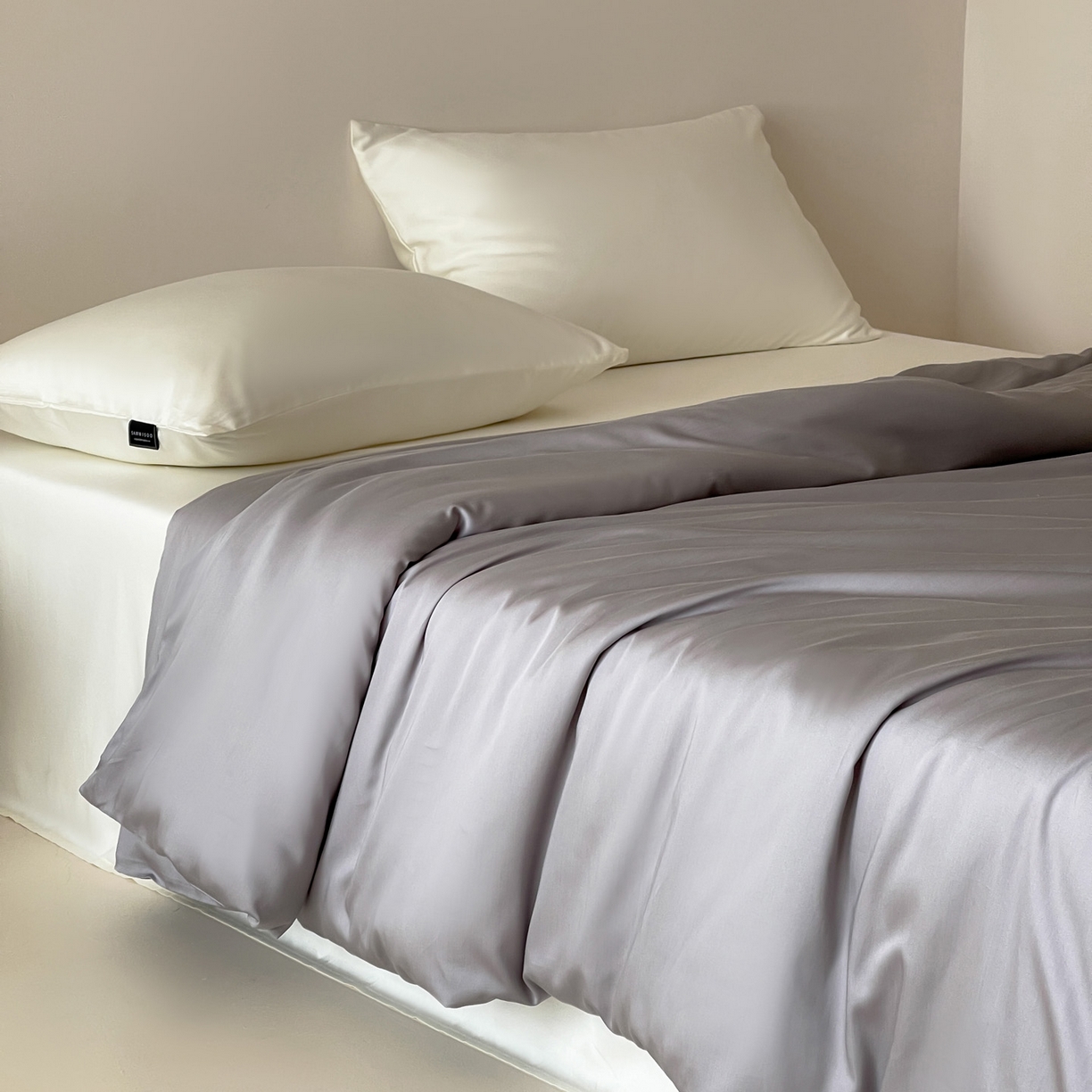 91家纺网 家纺一手货源 找家纺 （总）三味舒屋 2026新款凉风小奢绸60S兰精天丝纯色单品系列-单被套被套单件