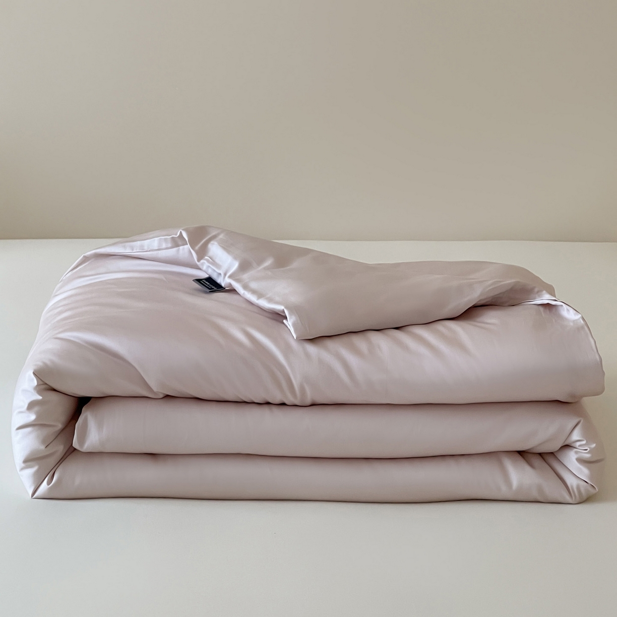 91家纺网 家纺一手货源 找家纺 三味舒屋 2026新款凉风小奢绸60S兰精天丝纯色单品系列-单被套被套单件 斯卡其粉