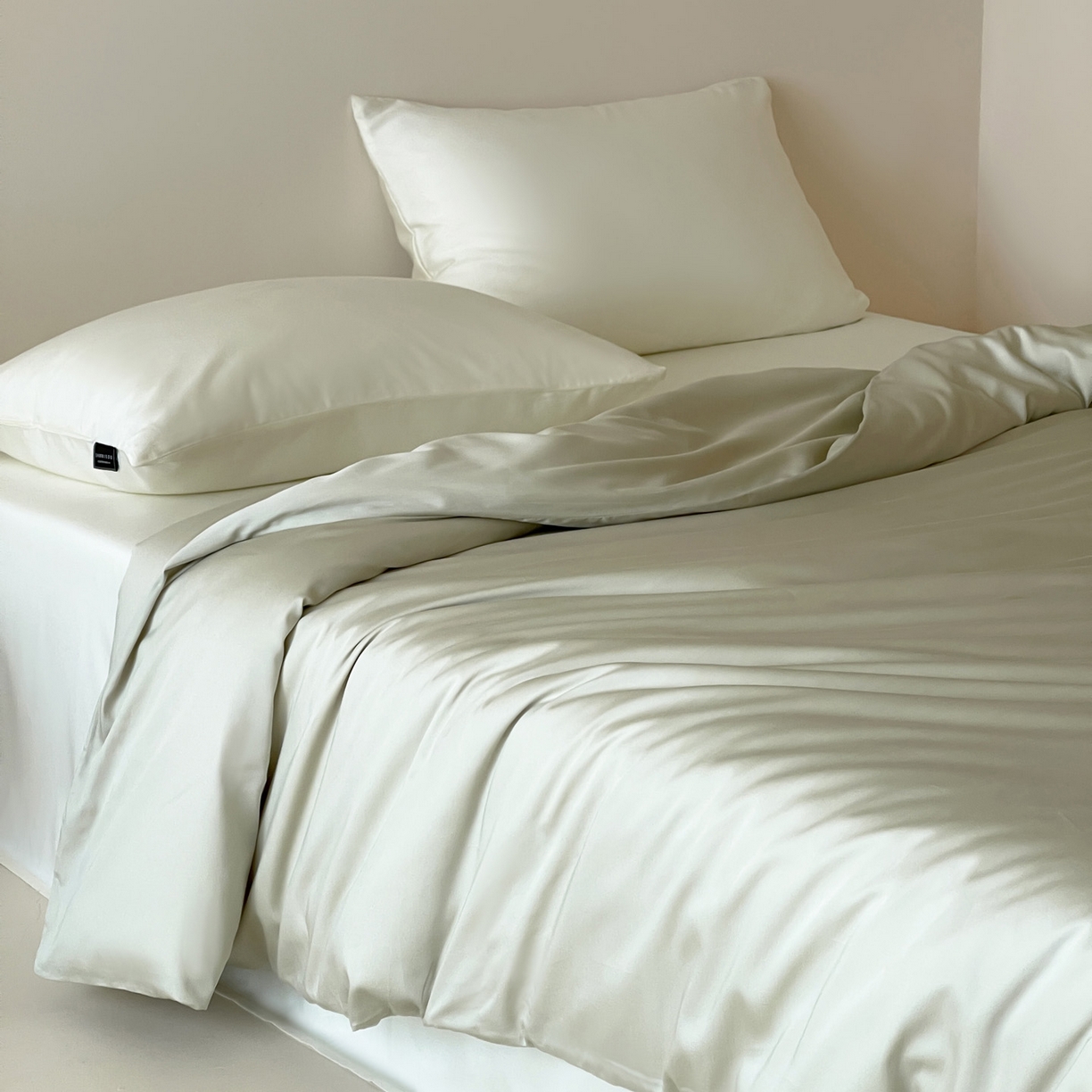 三味舒屋 2026新款凉风小奢绸60S兰精天丝纯色单品系列-单被套被套单件 象牙白