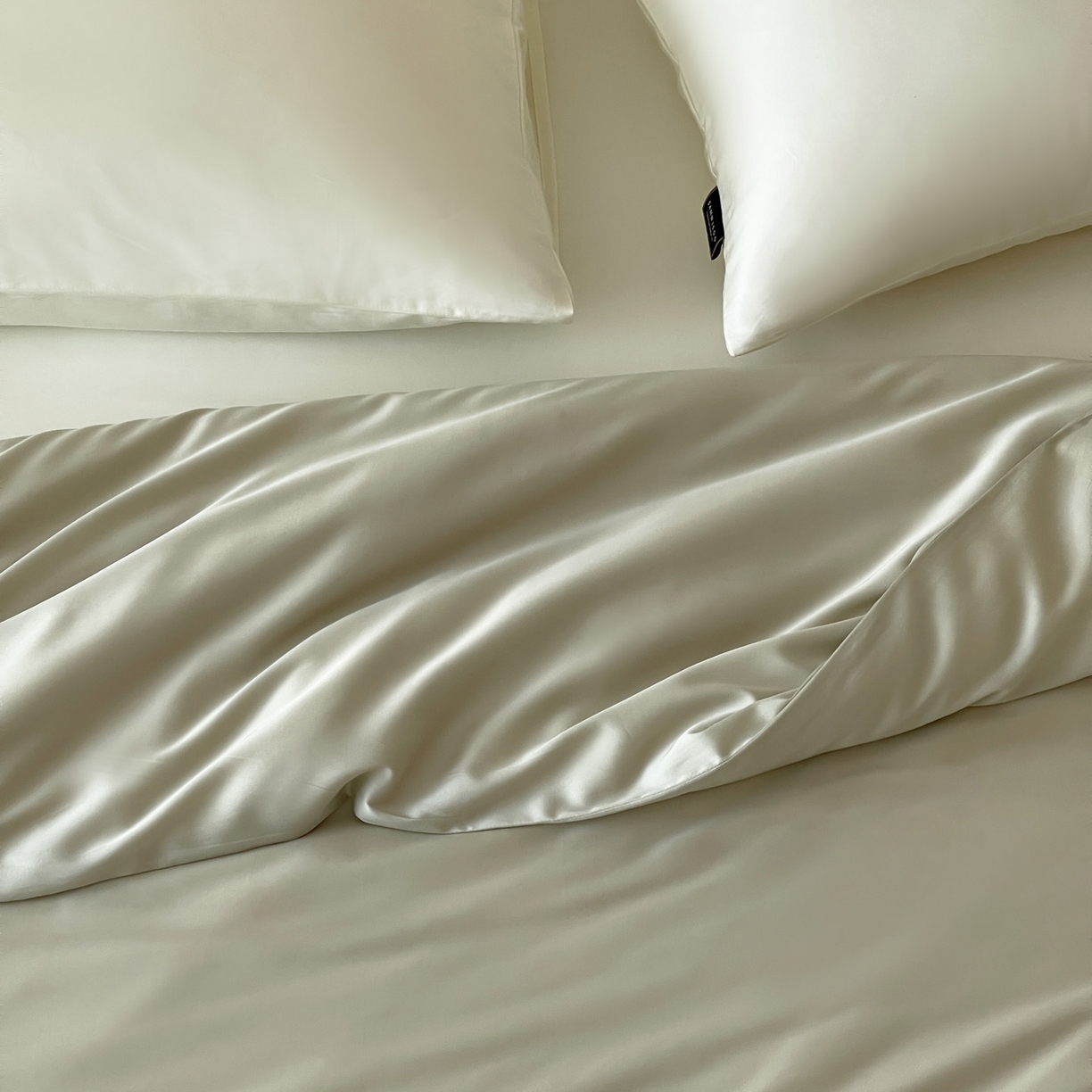 91家纺网 家纺一手货源 找家纺 三味舒屋 2026新款凉风小奢绸60S兰精天丝纯色单品系列-单被套被套单件 象牙白