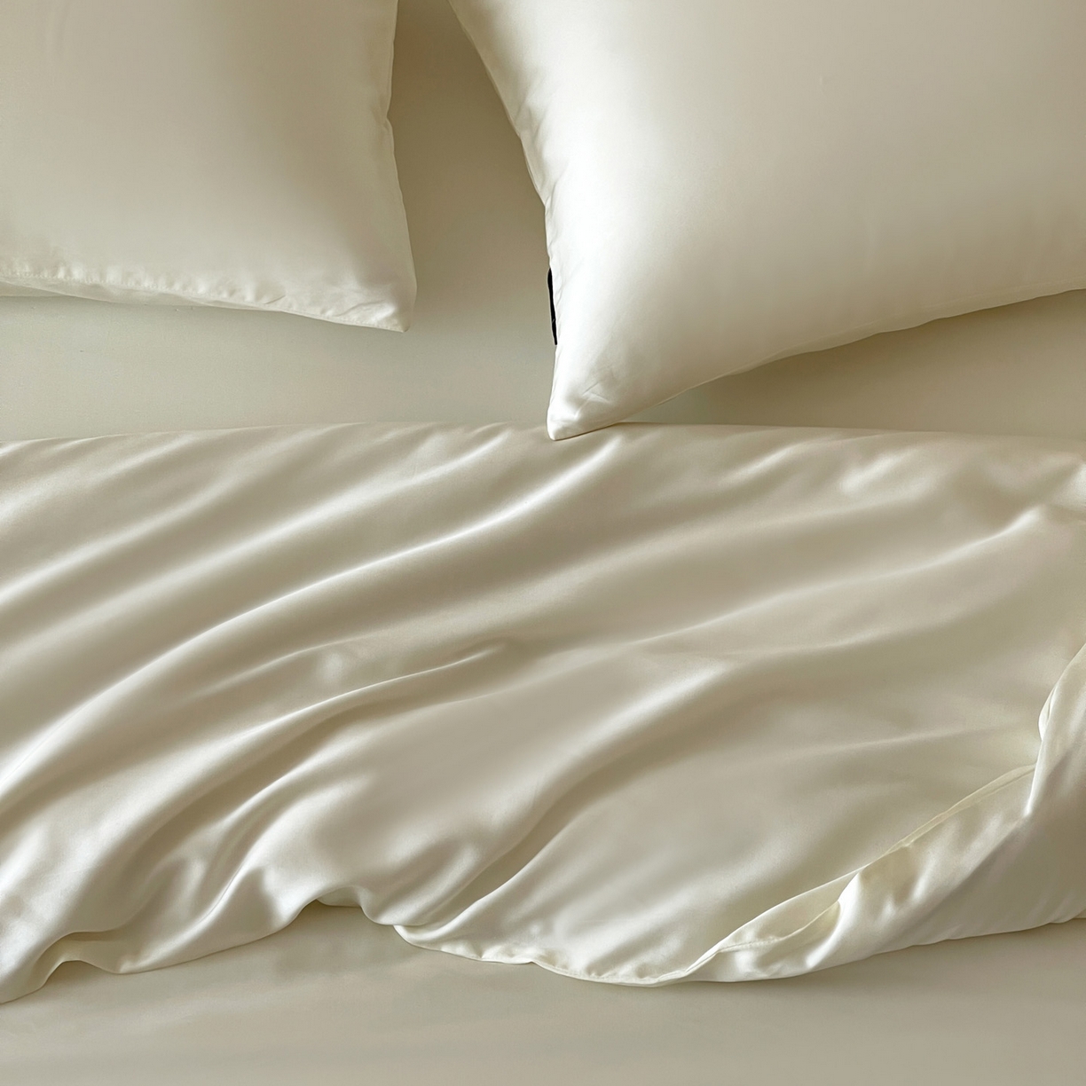 91家纺网 家纺一手货源 找家纺 三味舒屋 2026新款凉风小奢绸60S兰精天丝纯色单品系列-单被套被套单件 珍珠白