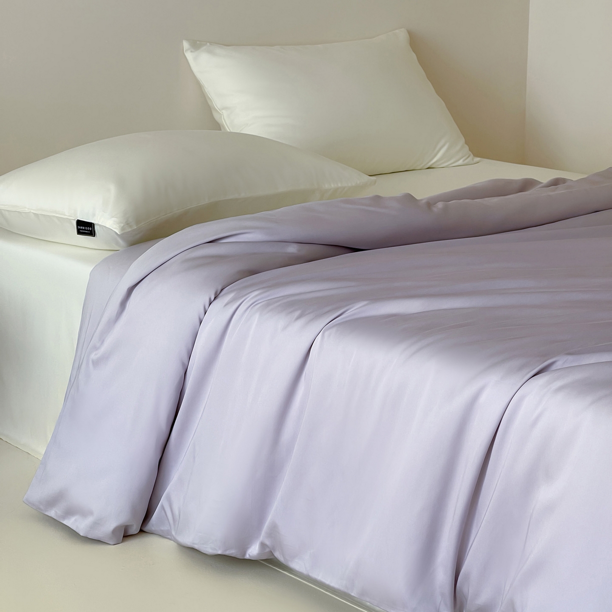 三味舒屋 2026新款凉风小奢绸60S兰精天丝纯色单品系列-单被套被套单件 紫铜色