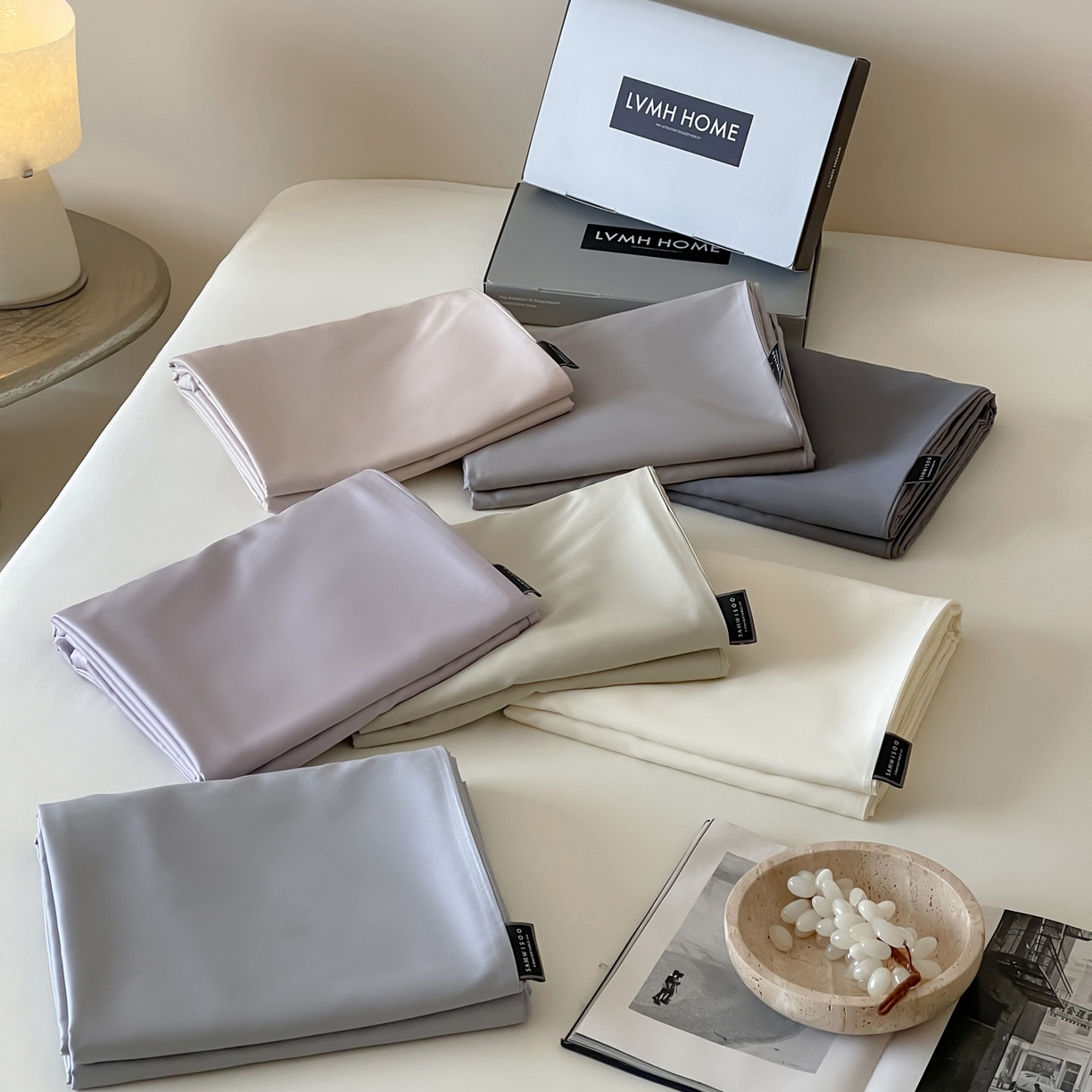 91家纺网 家纺一手货源 找家纺 三味舒屋 2026新款凉风小奢绸60S兰精天丝纯色单品系列-单被套被套单件 组合图仅供展示-不可下单