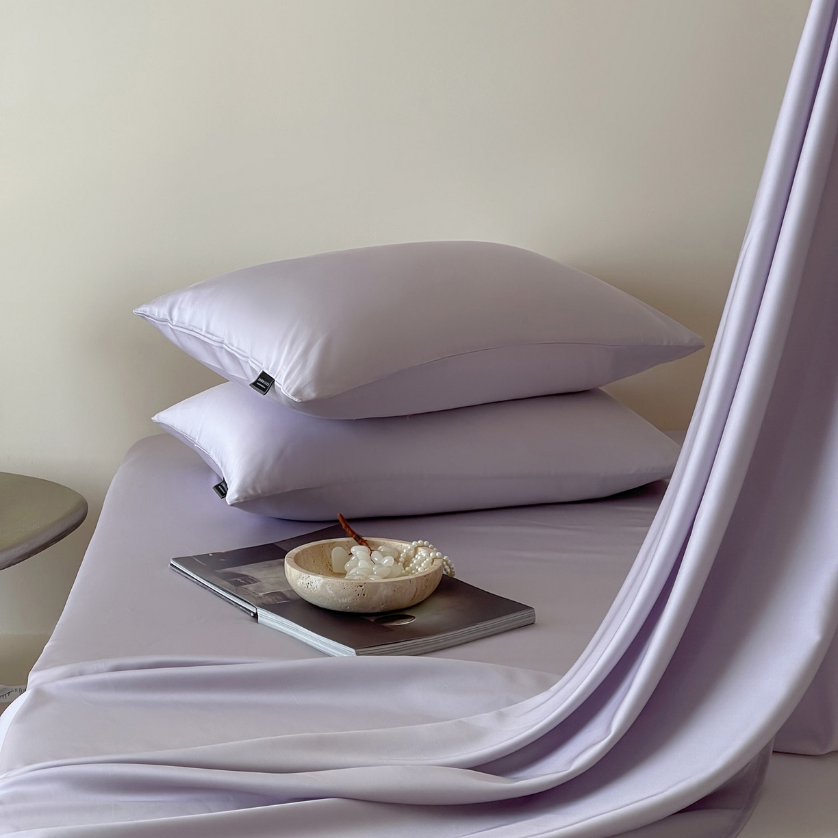 91家纺网 家纺一手货源 找家纺 （总）三味舒屋 2026新款凉风小奢绸60S兰精天丝纯色单品系列-单床单床单单件