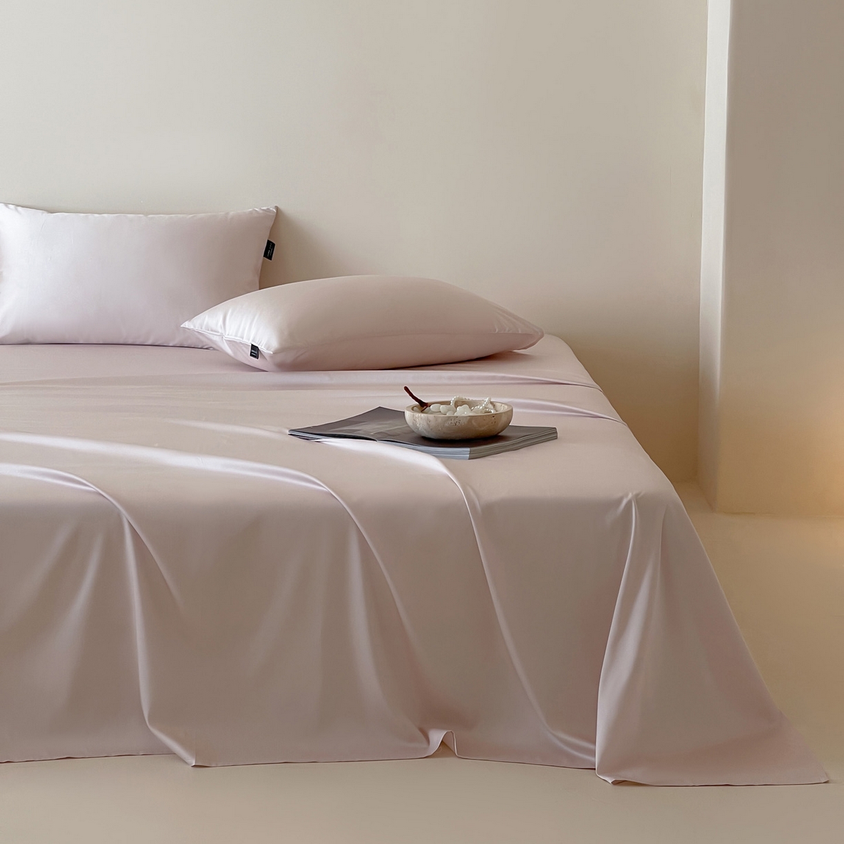 91家纺网 家纺一手货源 找家纺 （总）三味舒屋 2026新款凉风小奢绸60S兰精天丝纯色单品系列-单床单床单单件