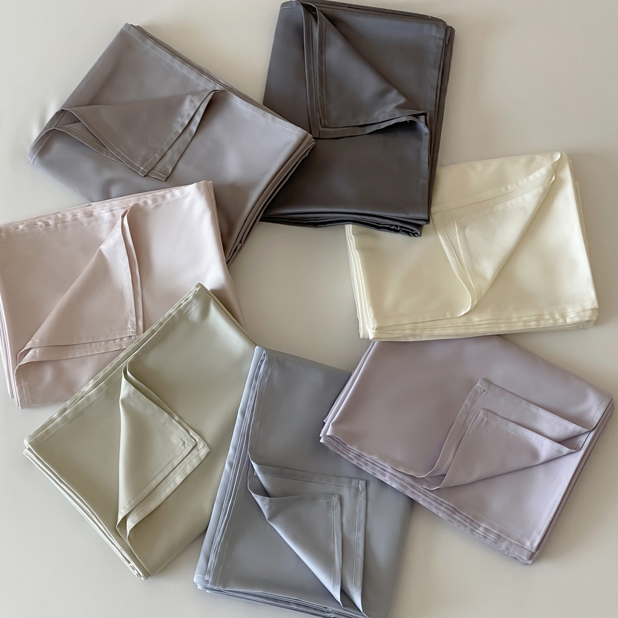 91家纺网 家纺一手货源 找家纺 三味舒屋 2026新款凉风小奢绸60S兰精天丝纯色单品系列-单床单床单单件 组合图仅供展示-不可下单