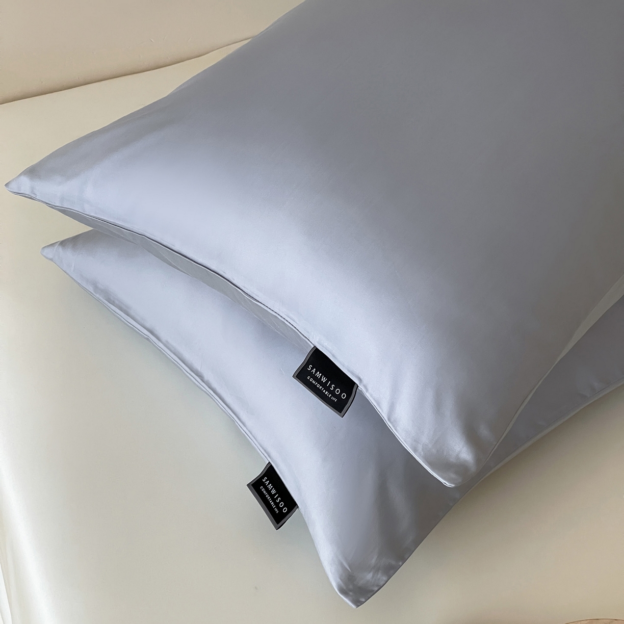 91家纺网 家纺一手货源 找家纺 （总）三味舒屋 2026新款凉风小奢绸60S兰精天丝纯色单品系列-单枕套枕套单件