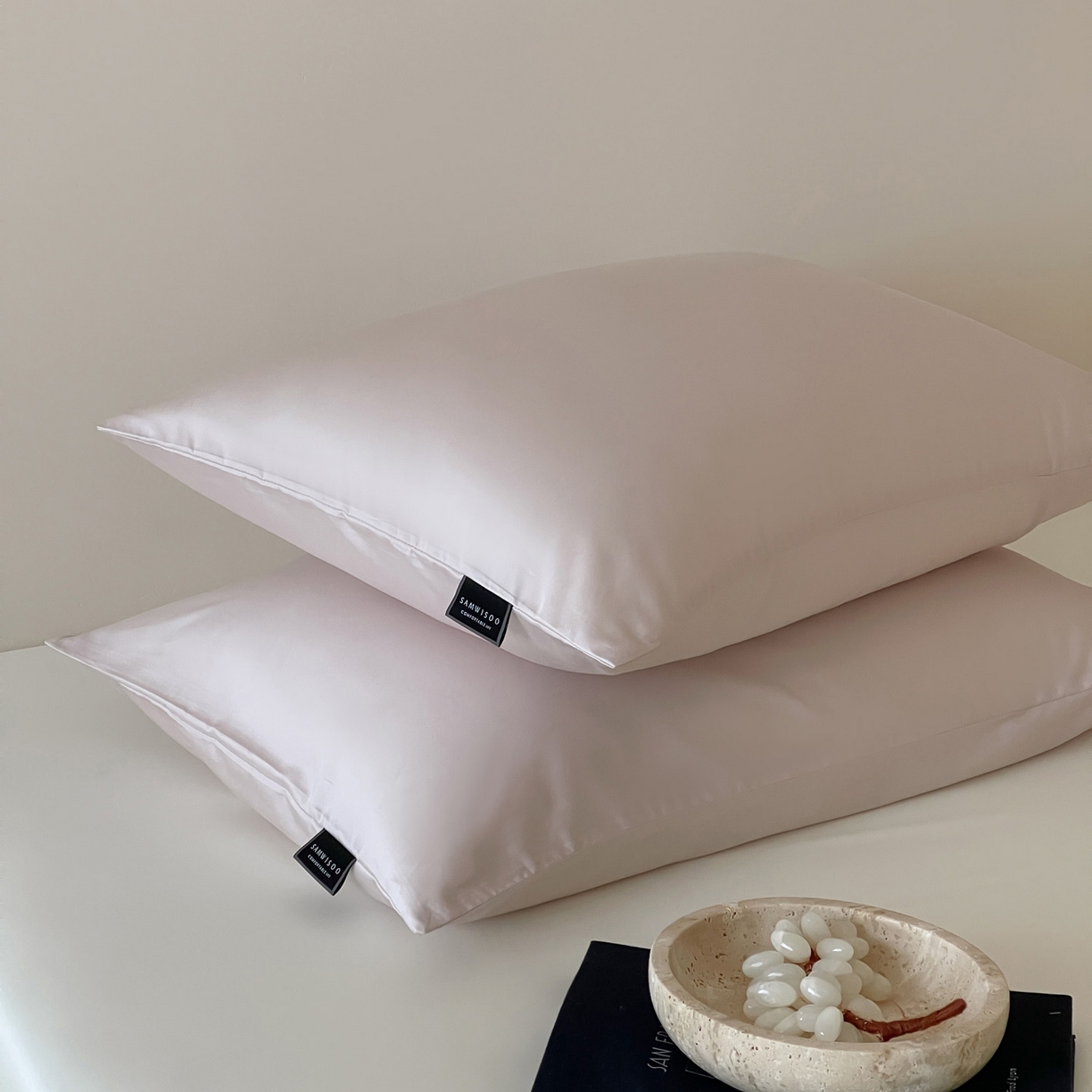 91家纺网 家纺一手货源 找家纺 （总）三味舒屋 2026新款凉风小奢绸60S兰精天丝纯色单品系列-单枕套枕套单件