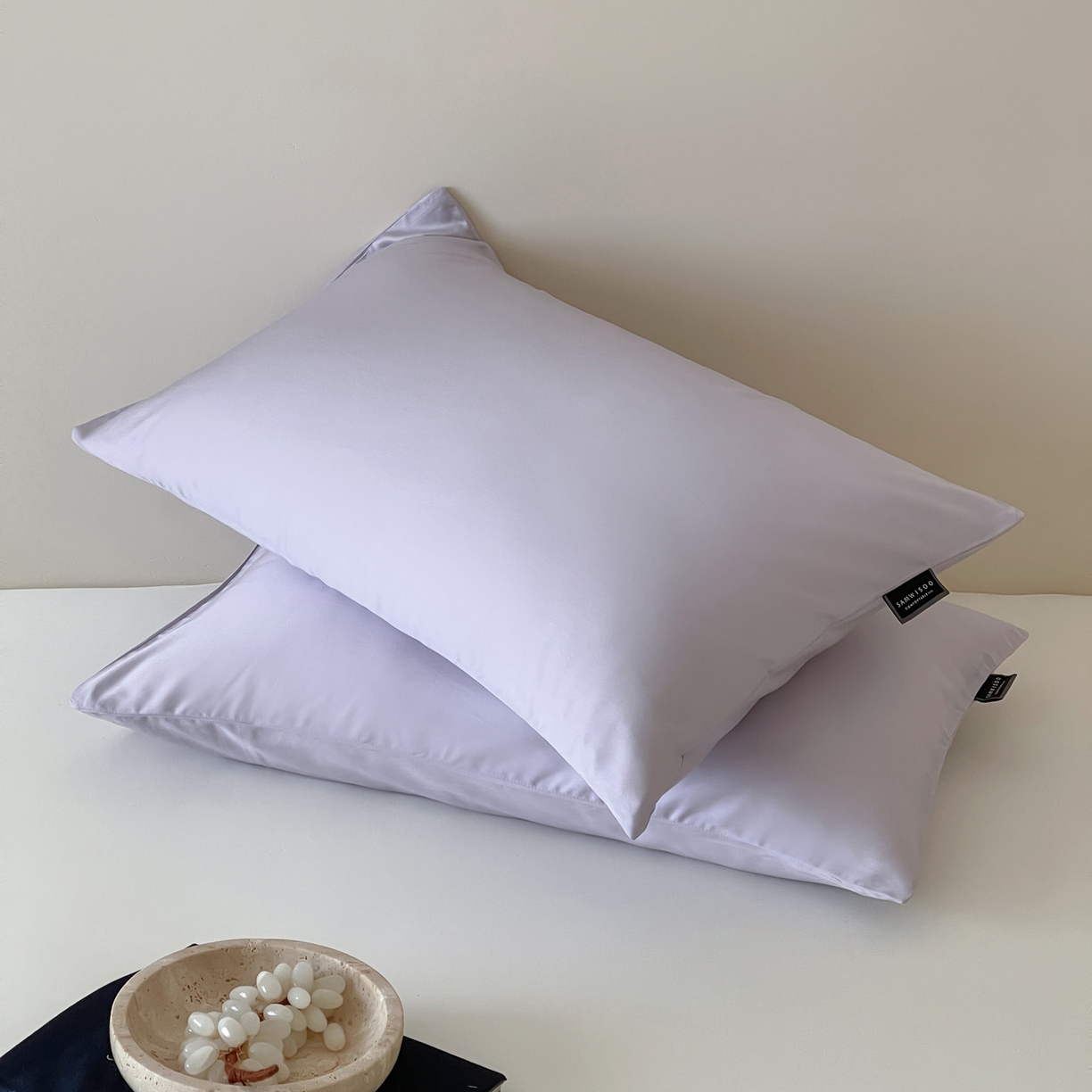 91家纺网 家纺一手货源 找家纺 三味舒屋 2026新款凉风小奢绸60S兰精天丝纯色单品系列-单枕套枕套单件 紫铜色