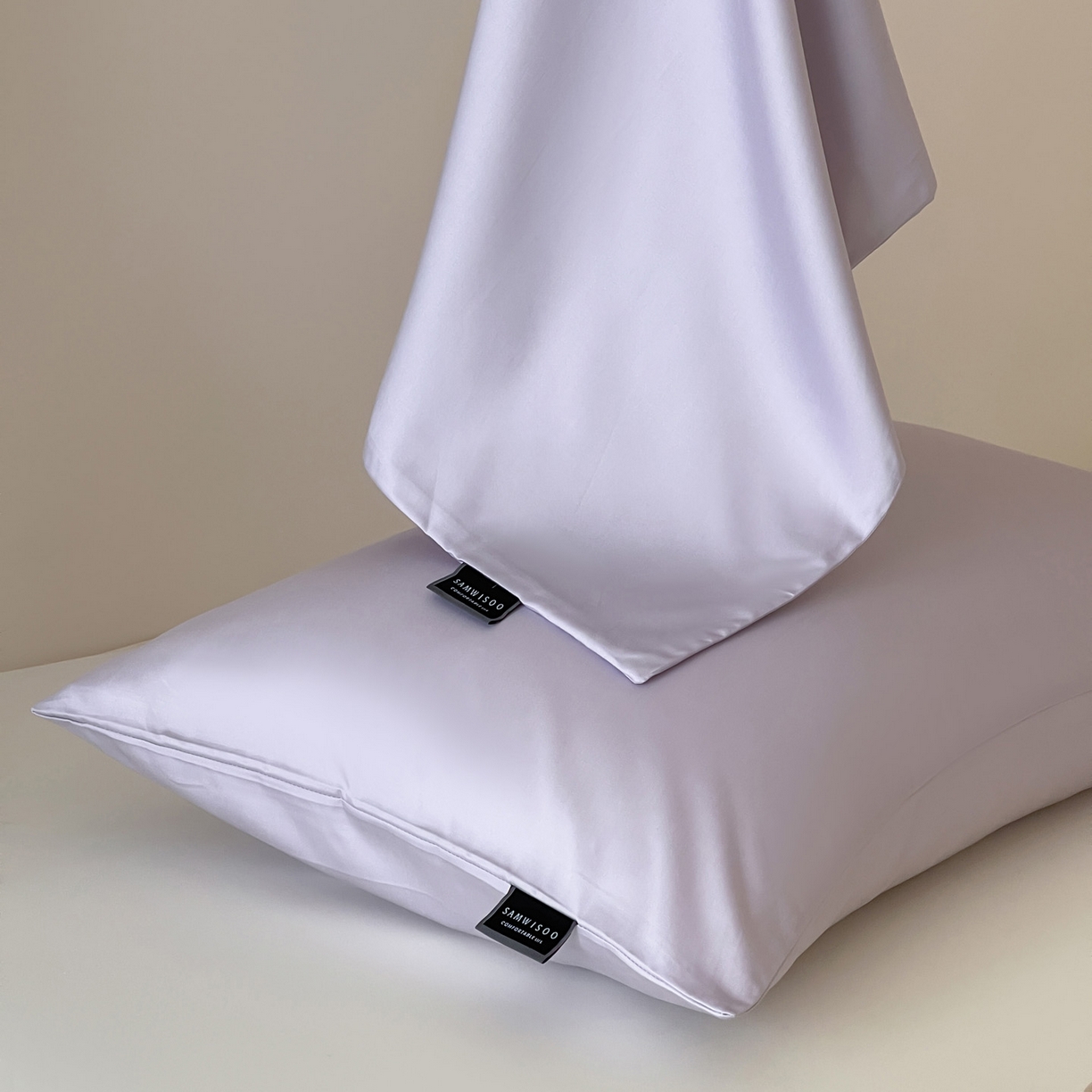 91家纺网 家纺一手货源 找家纺 三味舒屋 2026新款凉风小奢绸60S兰精天丝纯色单品系列-单枕套枕套单件 紫铜色