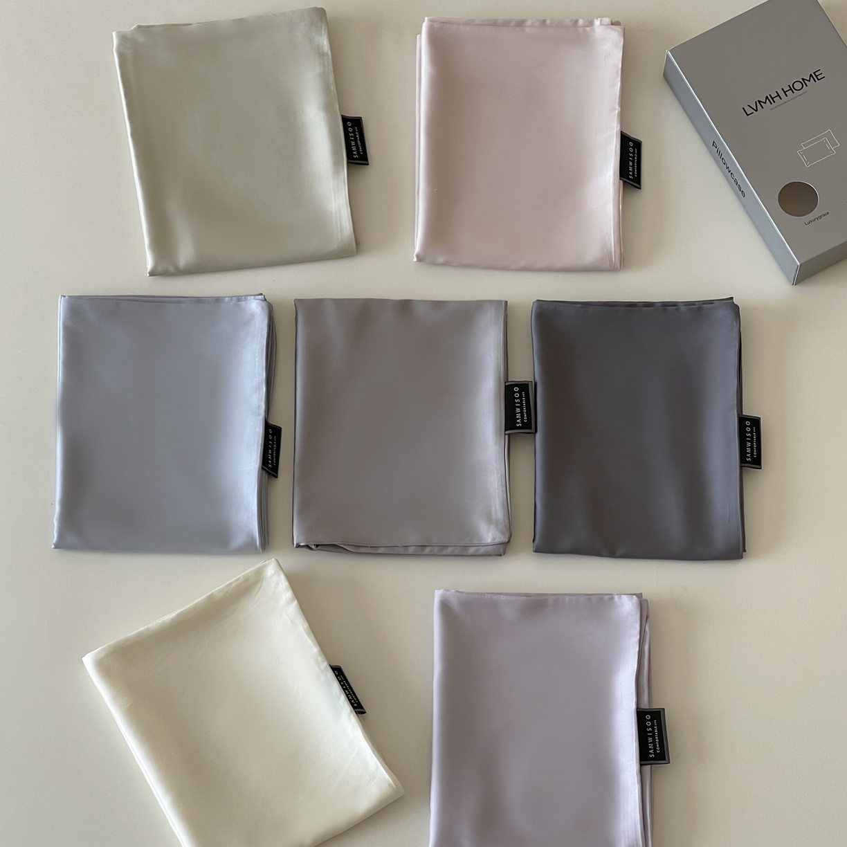 91家纺网 家纺一手货源 找家纺 三味舒屋 2026新款凉风小奢绸60S兰精天丝纯色单品系列-单枕套枕套单件 组合图仅供展示-不可下单