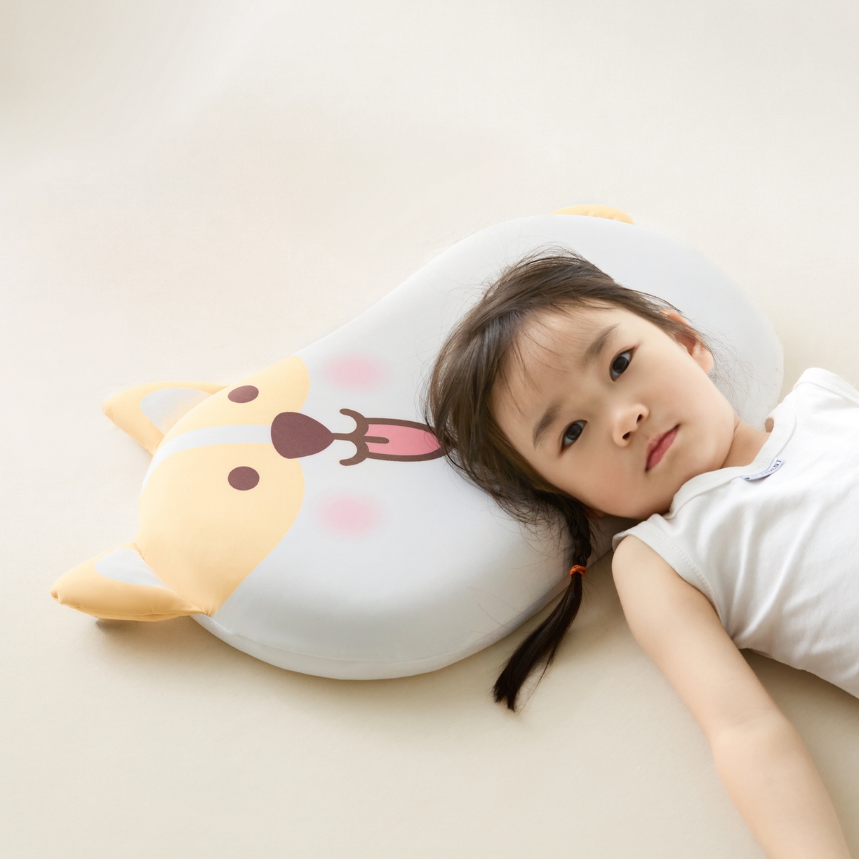 91家纺网 家纺一手货源 找家纺 （总）小桃姐家纺 2026新款可爱卡通儿童记忆枕柯基熊猫小狗记忆枕芯枕头可拆洗儿童枕