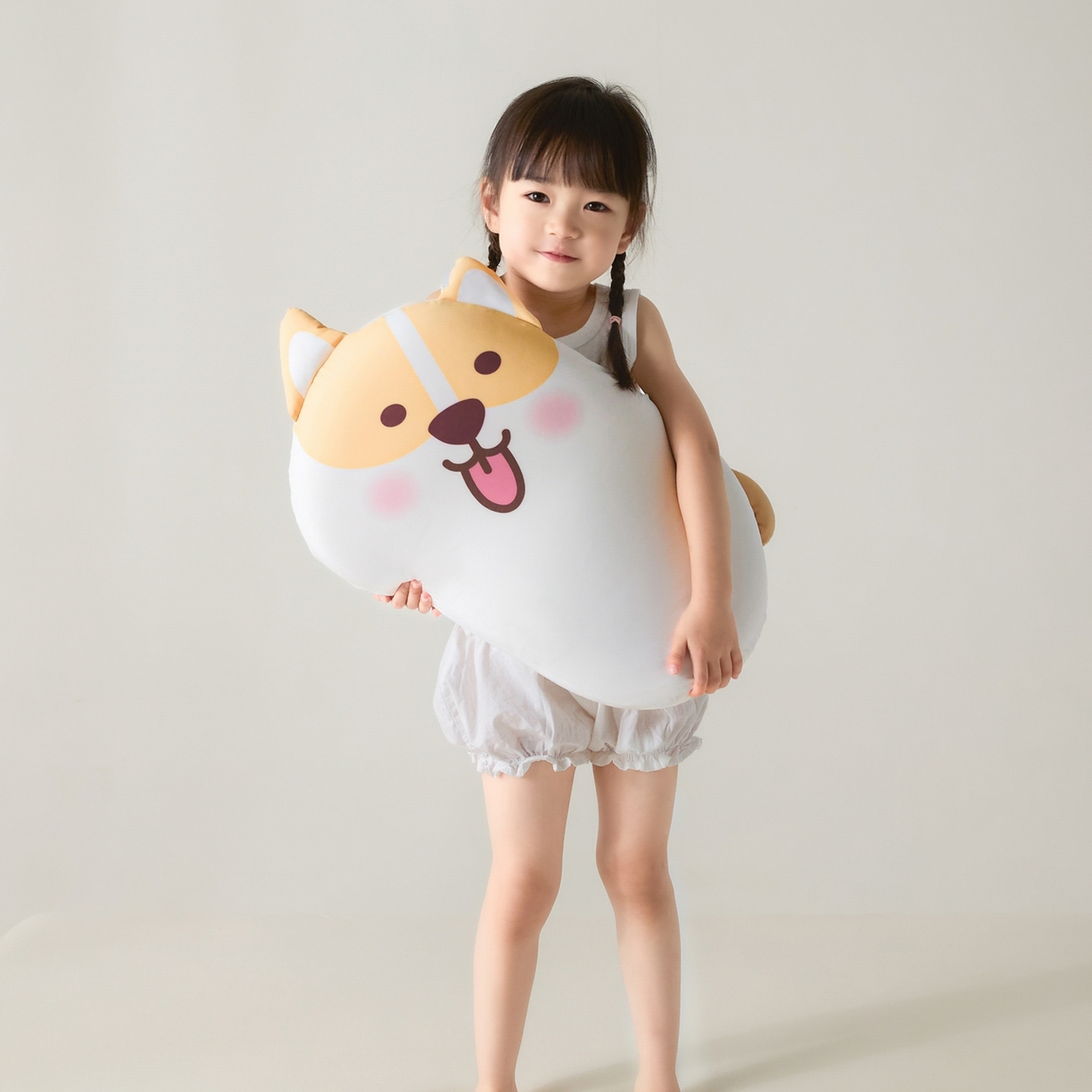 91家纺网 家纺一手货源 找家纺 小桃姐家纺 2026新款可爱卡通儿童记忆枕柯基熊猫小狗记忆枕芯枕头可拆洗儿童枕 萌趣柯基