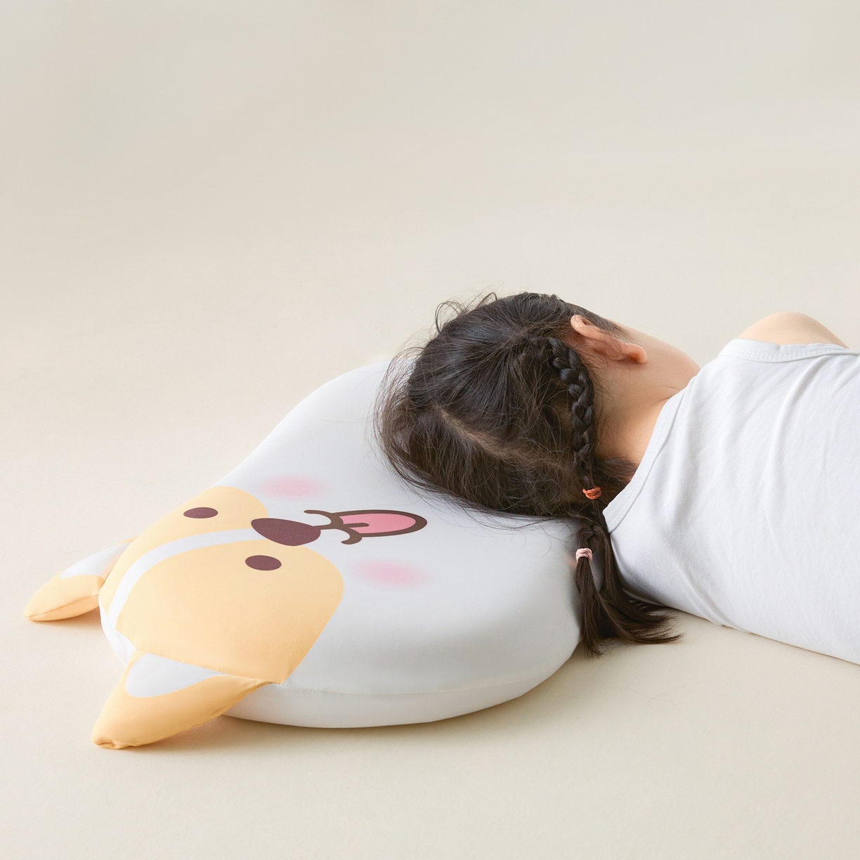 91家纺网 家纺一手货源 找家纺 小桃姐家纺 2026新款可爱卡通儿童记忆枕柯基熊猫小狗记忆枕芯枕头可拆洗儿童枕 萌趣柯基