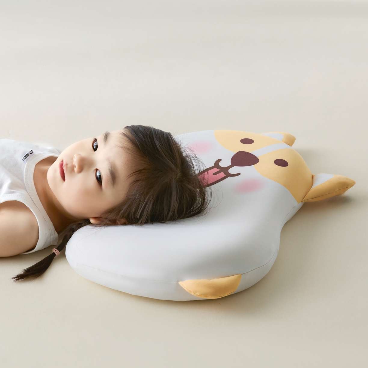 91家纺网 家纺一手货源 找家纺 小桃姐家纺 2026新款可爱卡通儿童记忆枕柯基熊猫小狗记忆枕芯枕头可拆洗儿童枕 萌趣柯基