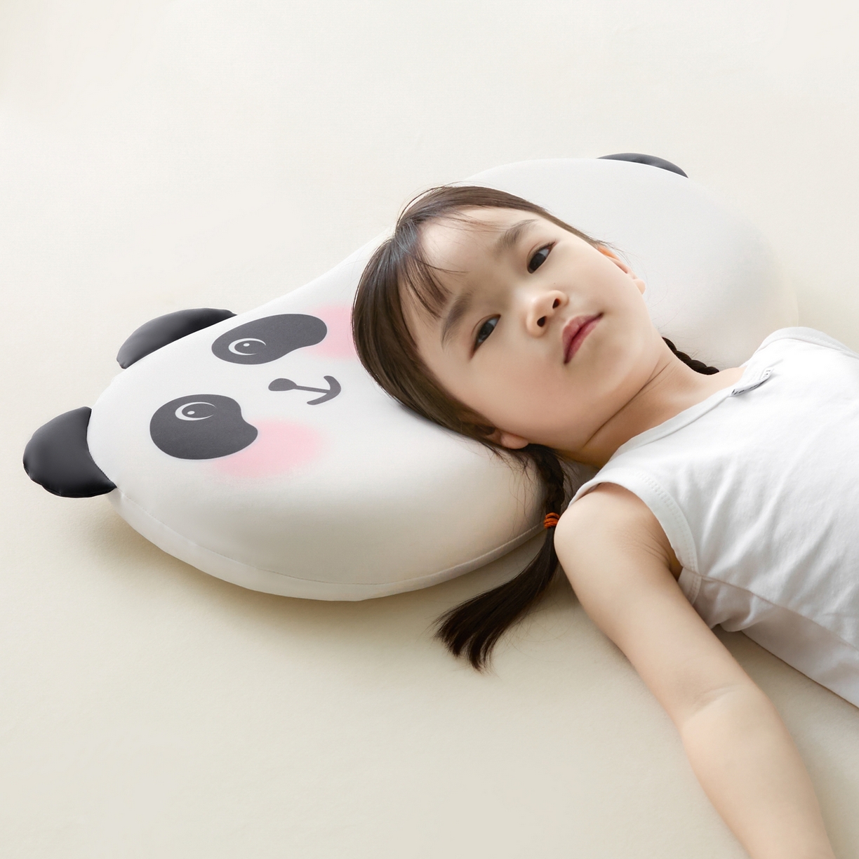 91家纺网 家纺一手货源 找家纺 小桃姐家纺 2026新款可爱卡通儿童记忆枕柯基熊猫小狗记忆枕芯枕头可拆洗儿童枕 萌趣熊猫