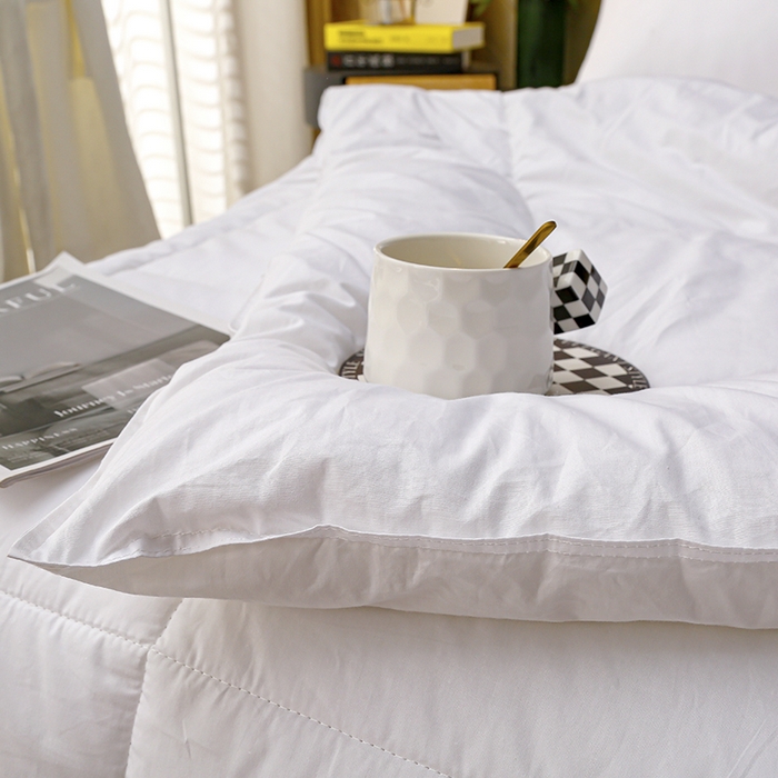 91家纺网 家纺一手货源 找家纺 锦兴酒店布草 2026新款酒店被芯宾馆被芯40s纯棉防羽喷气磨毛滚边双针边被芯 滚边-40s纯棉防羽喷气款