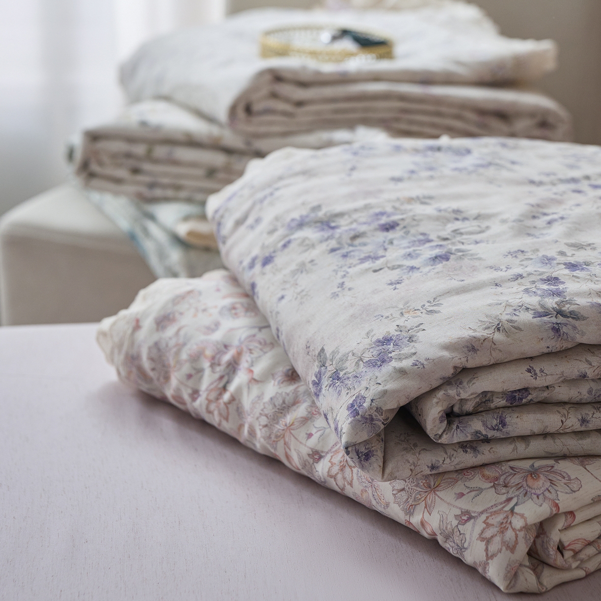 91家纺网 家纺一手货源 找家纺 （总）莱福仕 2026春夏新款亚麻国风莱赛尔天丝夏被夏凉被空调被