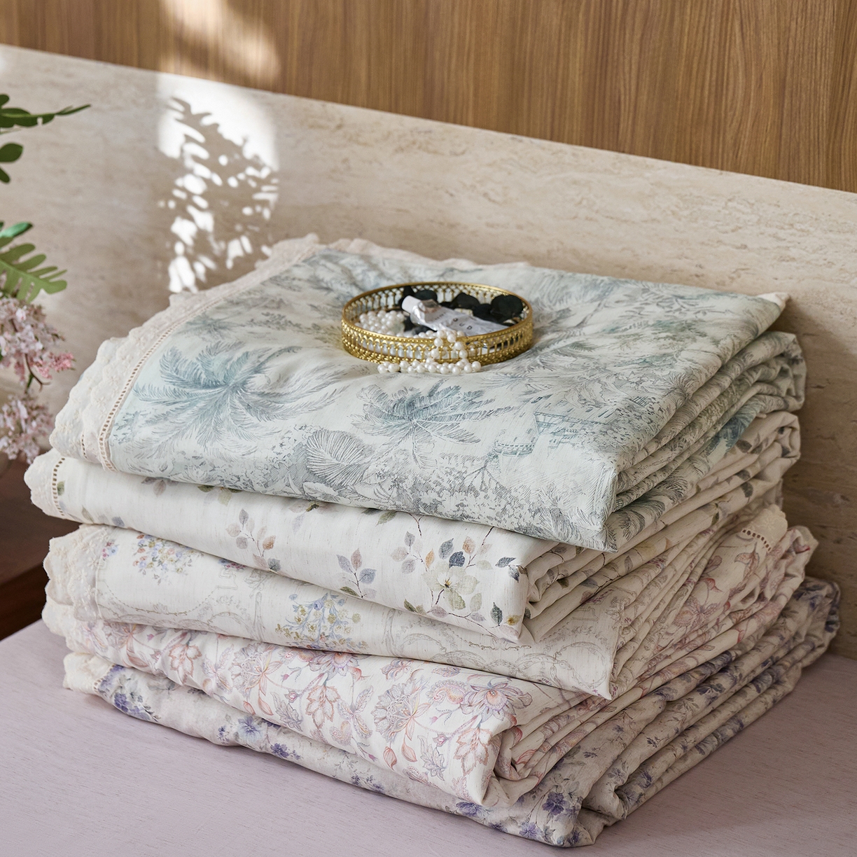 91家纺网 家纺一手货源 找家纺 （总）莱福仕 2026春夏新款亚麻国风莱赛尔天丝夏被夏凉被空调被