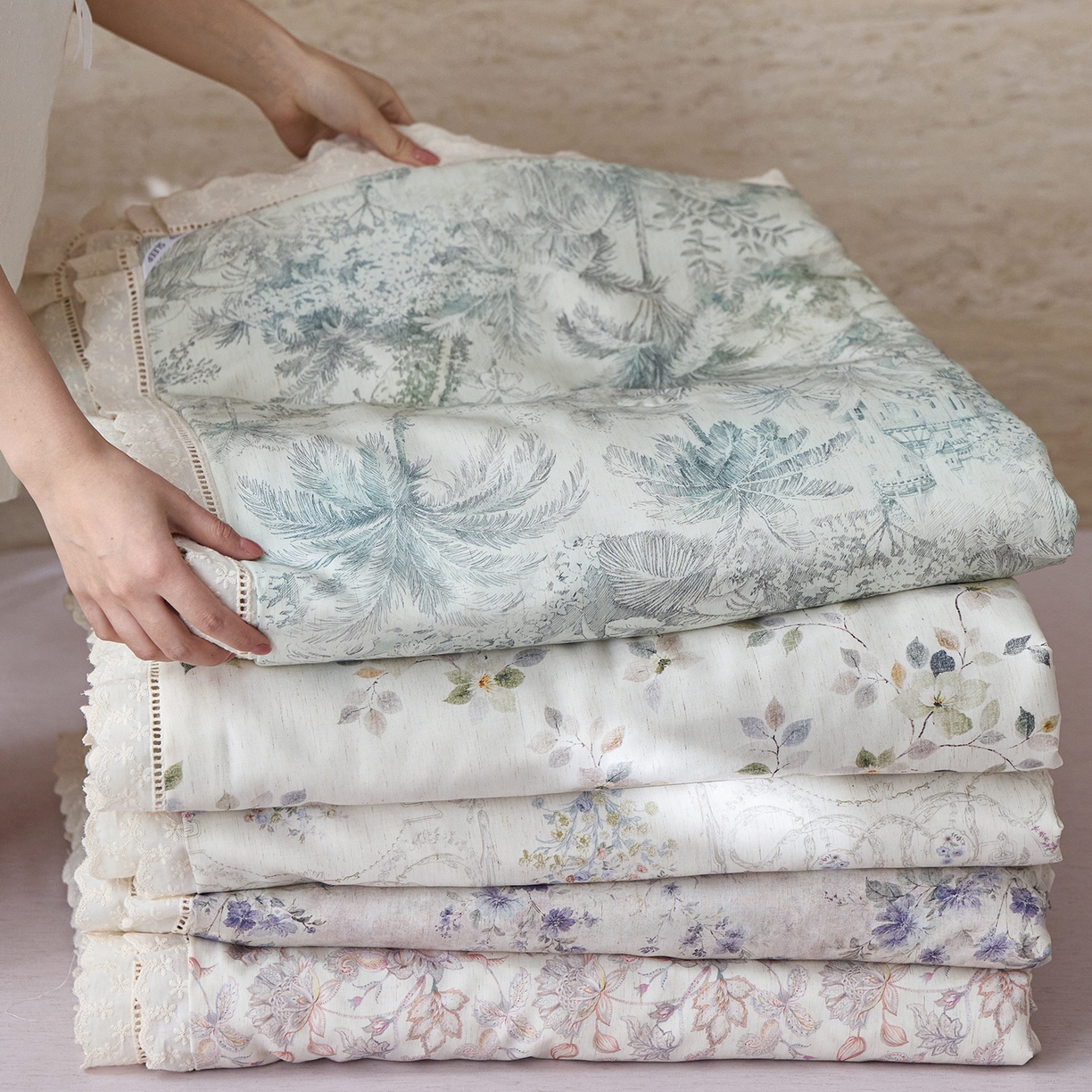 91家纺网 家纺一手货源 找家纺 （总）莱福仕 2026春夏新款亚麻国风莱赛尔天丝夏被夏凉被空调被