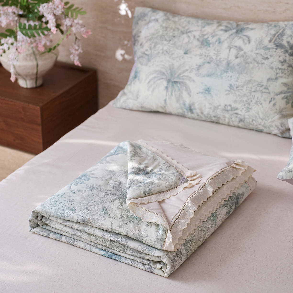 91家纺网 家纺一手货源 找家纺 （总）莱福仕 2026春夏新款亚麻国风莱赛尔天丝夏被夏凉被空调被