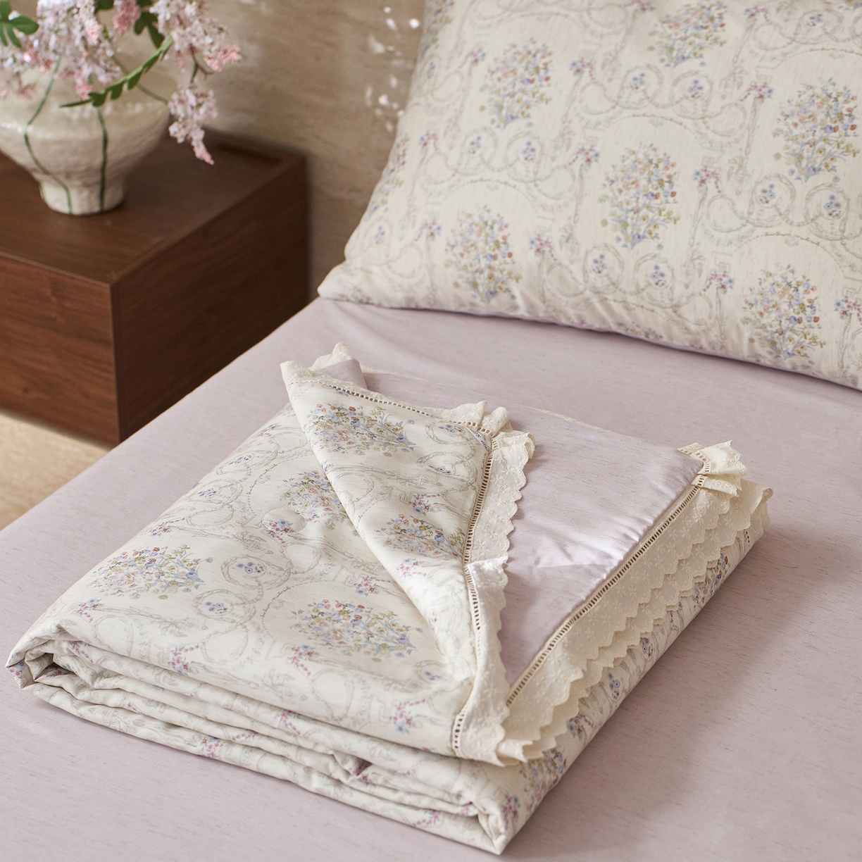 91家纺网 家纺一手货源 找家纺 （总）莱福仕 2026春夏新款亚麻国风莱赛尔天丝夏被夏凉被空调被