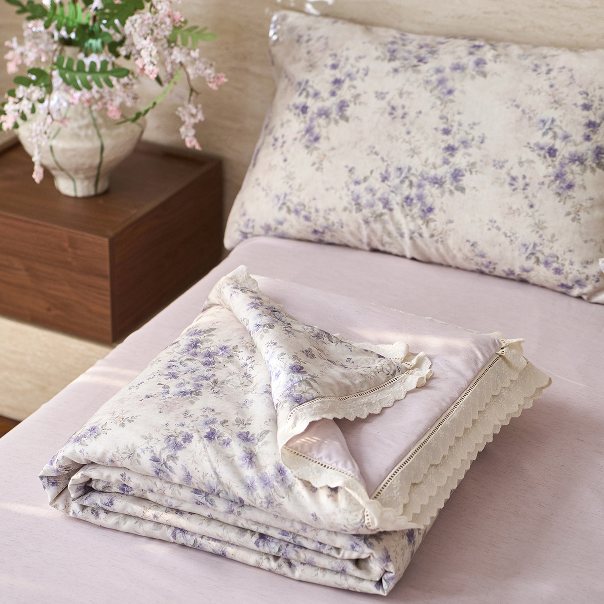 91家纺网 家纺一手货源 找家纺 （总）莱福仕 2026春夏新款亚麻国风莱赛尔天丝夏被夏凉被空调被