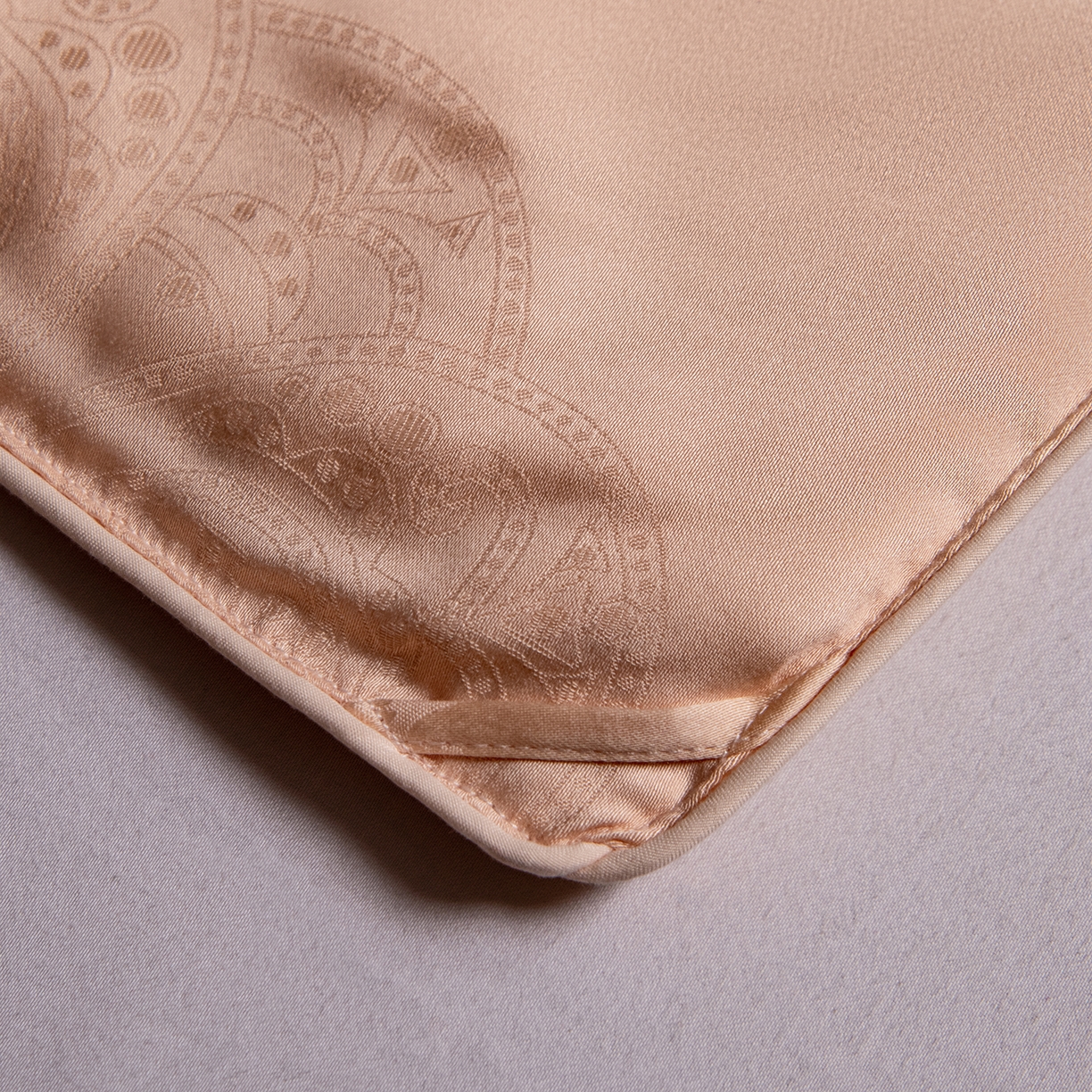 91家纺网 家纺一手货源 找家纺 合欢（原天一阁） 2026春夏新款60支贡缎提花竹棉100%蚕丝夏被春秋被 香槟金