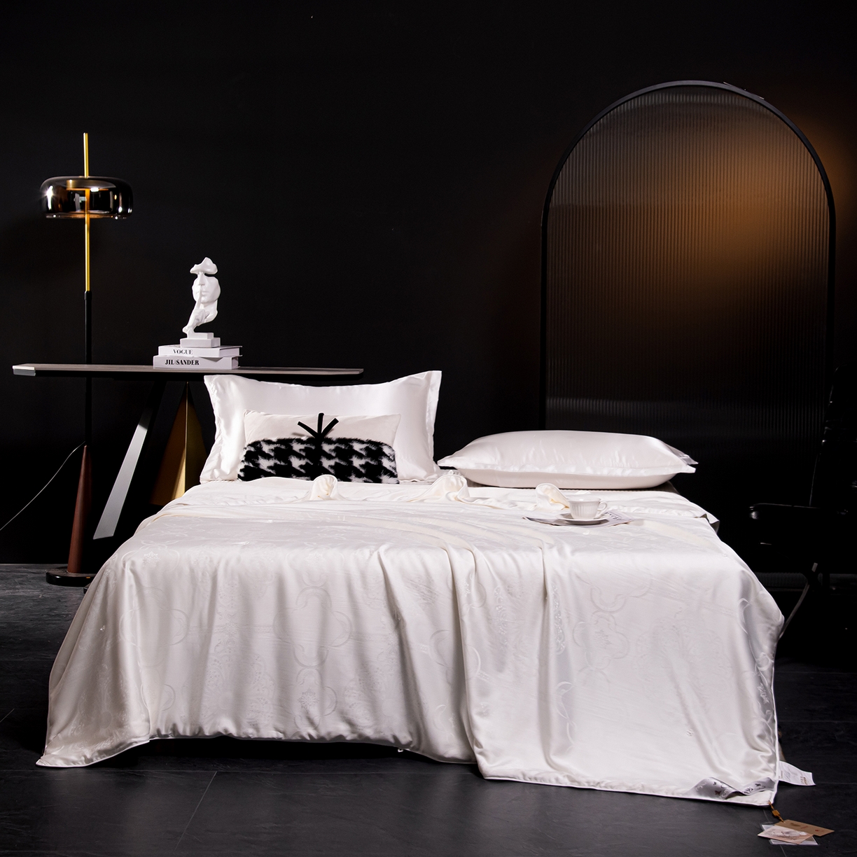 91家纺网 家纺一手货源 找家纺 （总）合欢（原天一阁） 2026春夏新款60支贡缎提花竹棉100%蚕丝夏被春秋被