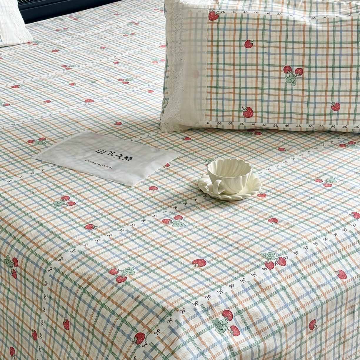 91家纺网 家纺一手货源 找家纺 （总）一隅花田 2026新款竹感纤维双经双纬高密度四季软布席全棉花边款老粗布