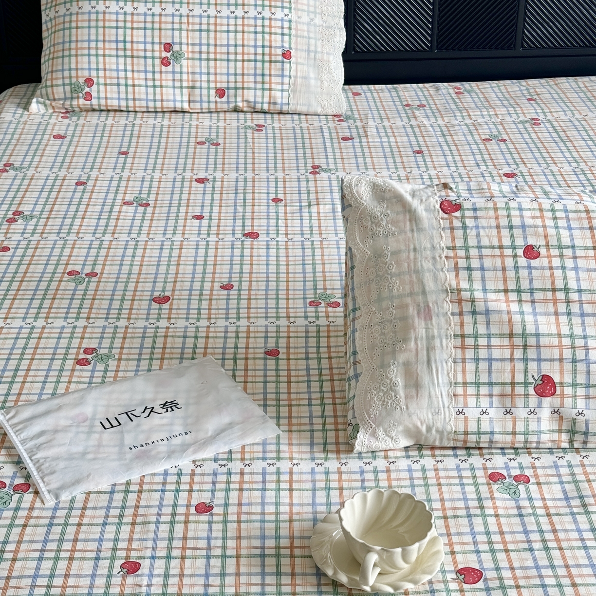 91家纺网 家纺一手货源 找家纺 （总）一隅花田 2026新款竹感纤维双经双纬高密度四季软布席全棉花边款老粗布