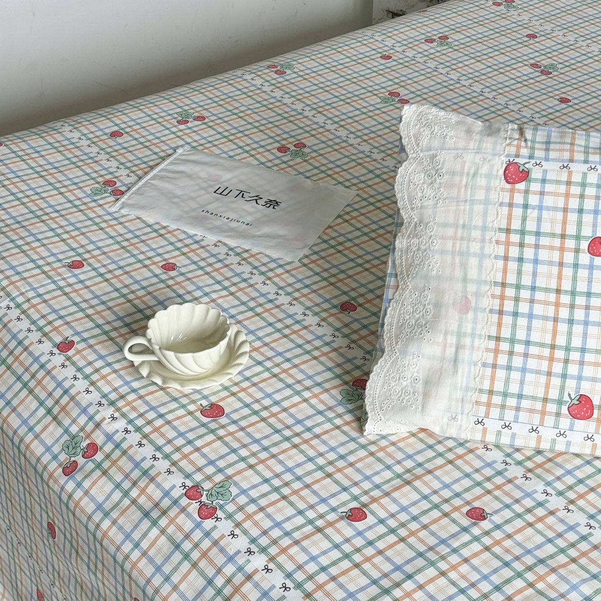 91家纺网 家纺一手货源 找家纺 （总）一隅花田 2026新款竹感纤维双经双纬高密度四季软布席全棉花边款老粗布