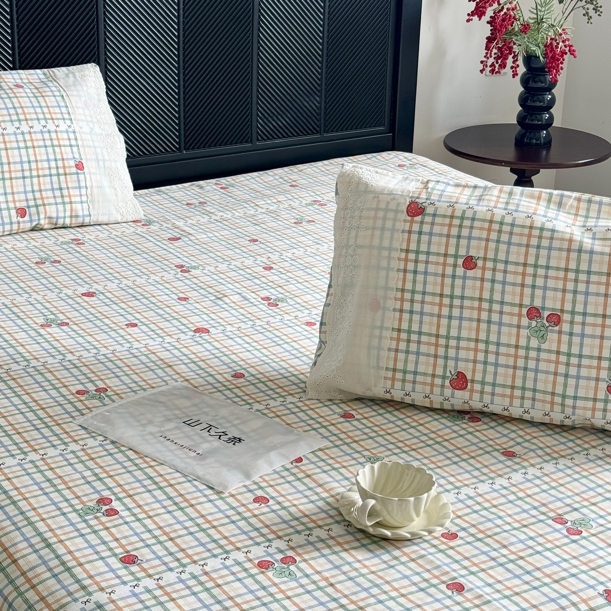 91家纺网 家纺一手货源 找家纺 （总）一隅花田 2026新款竹感纤维双经双纬高密度四季软布席全棉花边款老粗布