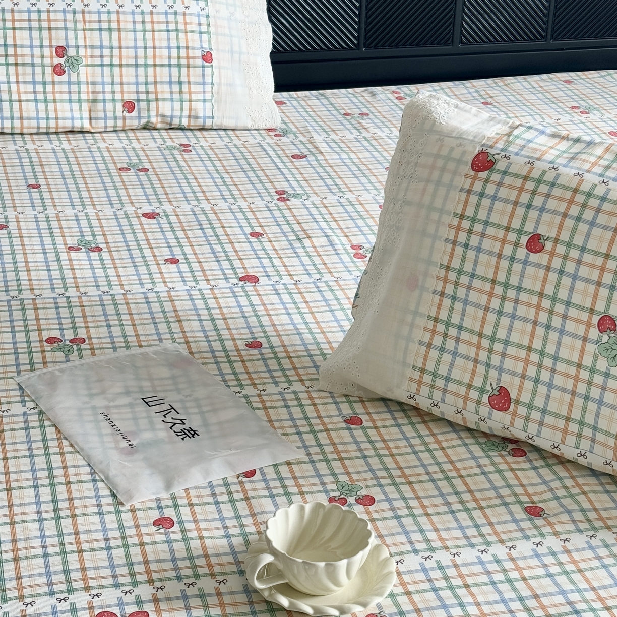 91家纺网 家纺一手货源 找家纺 （总）一隅花田 2026新款竹感纤维双经双纬高密度四季软布席全棉花边款老粗布