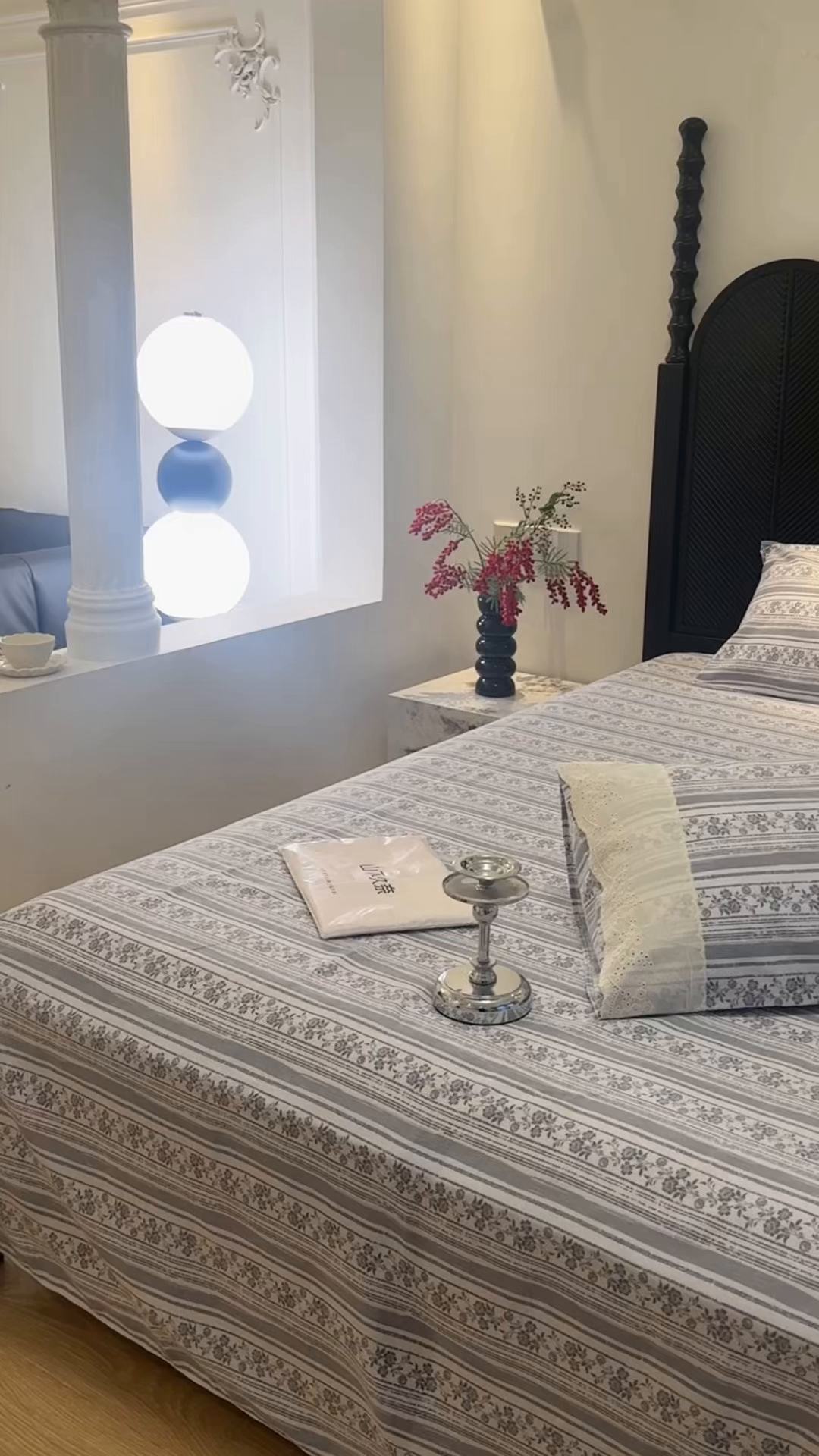 91家纺网 家纺一手货源 找家纺 一隅花田 2026新款竹感纤维双经双纬高密度四季软布席全棉花边款老粗布 春野