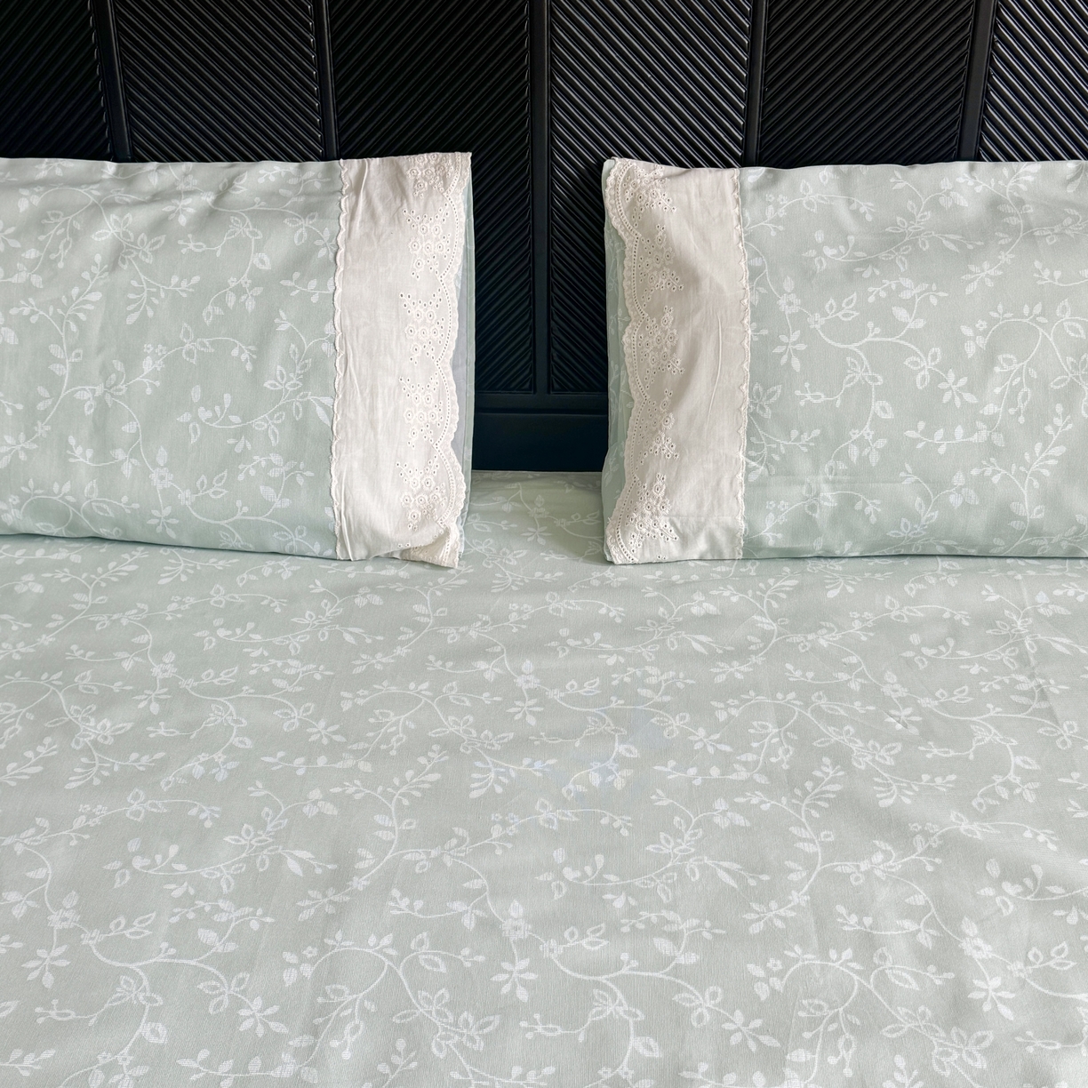 91家纺网 家纺一手货源 找家纺 一隅花田 2026新款竹感纤维双经双纬高密度四季软布席全棉花边款老粗布 漫语