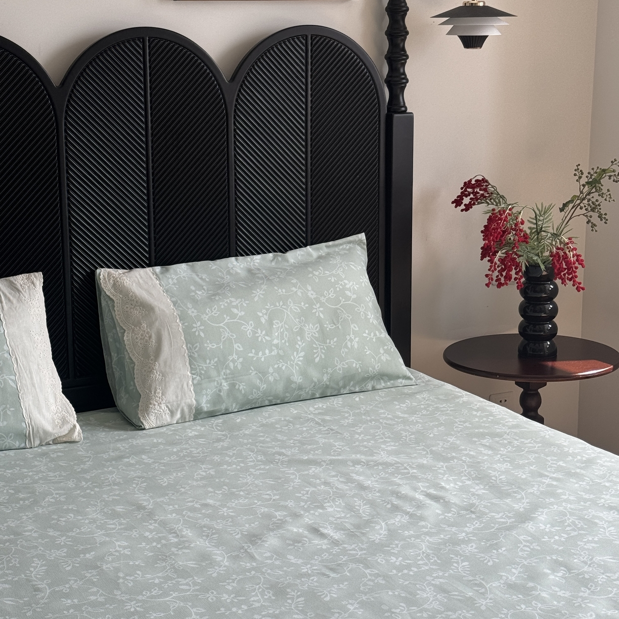 91家纺网 家纺一手货源 找家纺 一隅花田 2026新款竹感纤维双经双纬高密度四季软布席全棉花边款老粗布 漫语