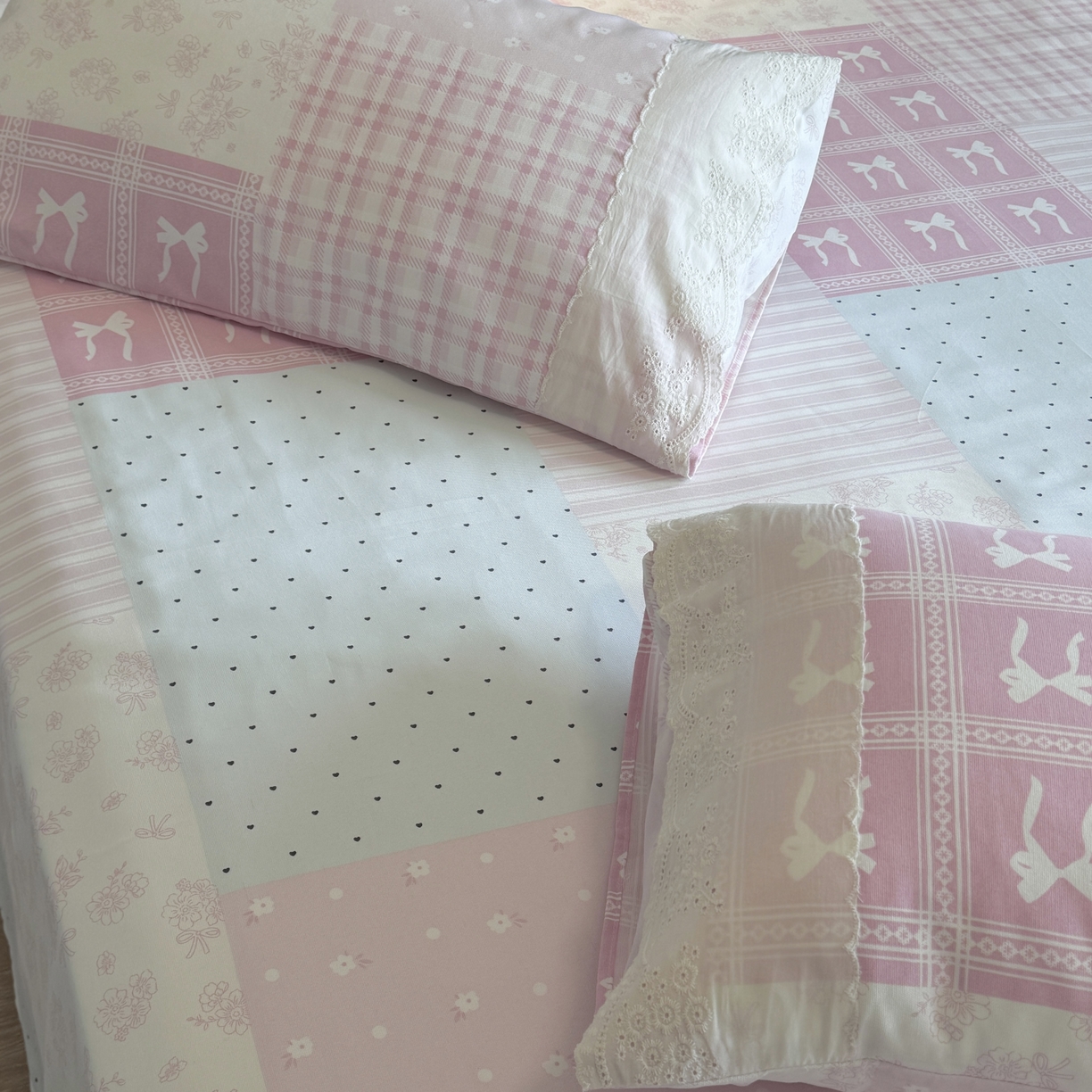 91家纺网 家纺一手货源 找家纺 一隅花田 2026新款竹感纤维双经双纬高密度四季软布席全棉花边款老粗布 奶油可可