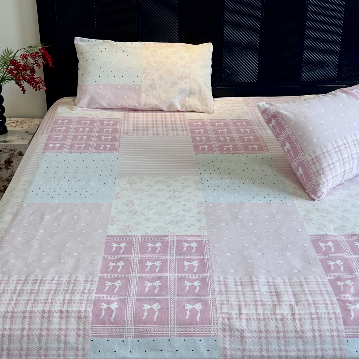 91家纺网 家纺一手货源 找家纺 一隅花田 2026新款竹感纤维双经双纬高密度四季软布席全棉花边款老粗布 奶油可可