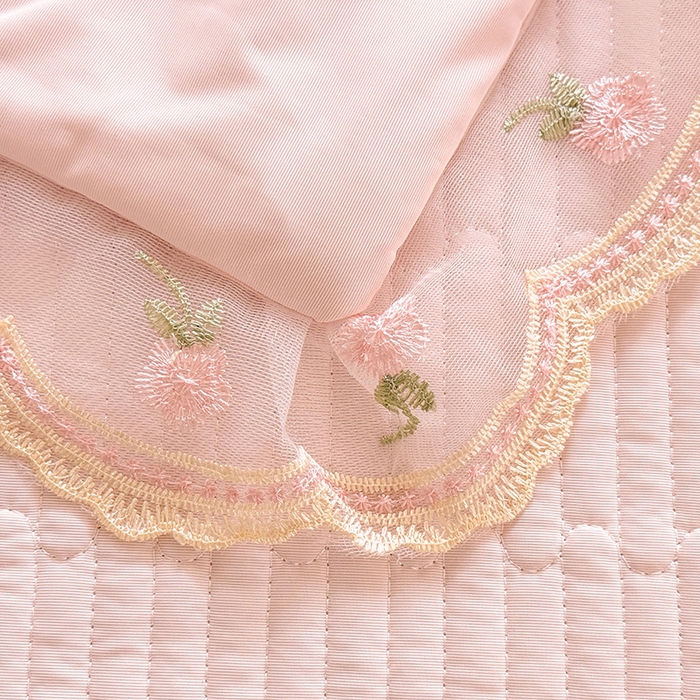 91家纺网 家纺一手货源 找家纺 （总）苏米娜家纺SUMINA 2026新款A类锦氨凉感公主风夏被凉席四件套