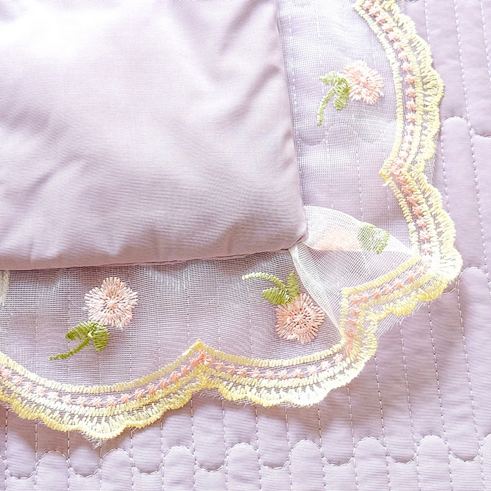 91家纺网 家纺一手货源 找家纺 苏米娜家纺SUMINA 2026新款A类锦氨凉感公主风夏被凉席四件套 初恋-优雅紫