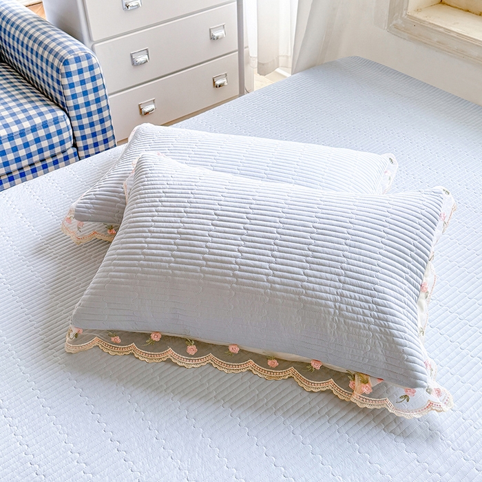 91家纺网 家纺一手货源 找家纺 苏米娜家纺SUMINA 2026新款A类锦氨凉感公主风夏被凉席四件套 初恋-梦幻蓝