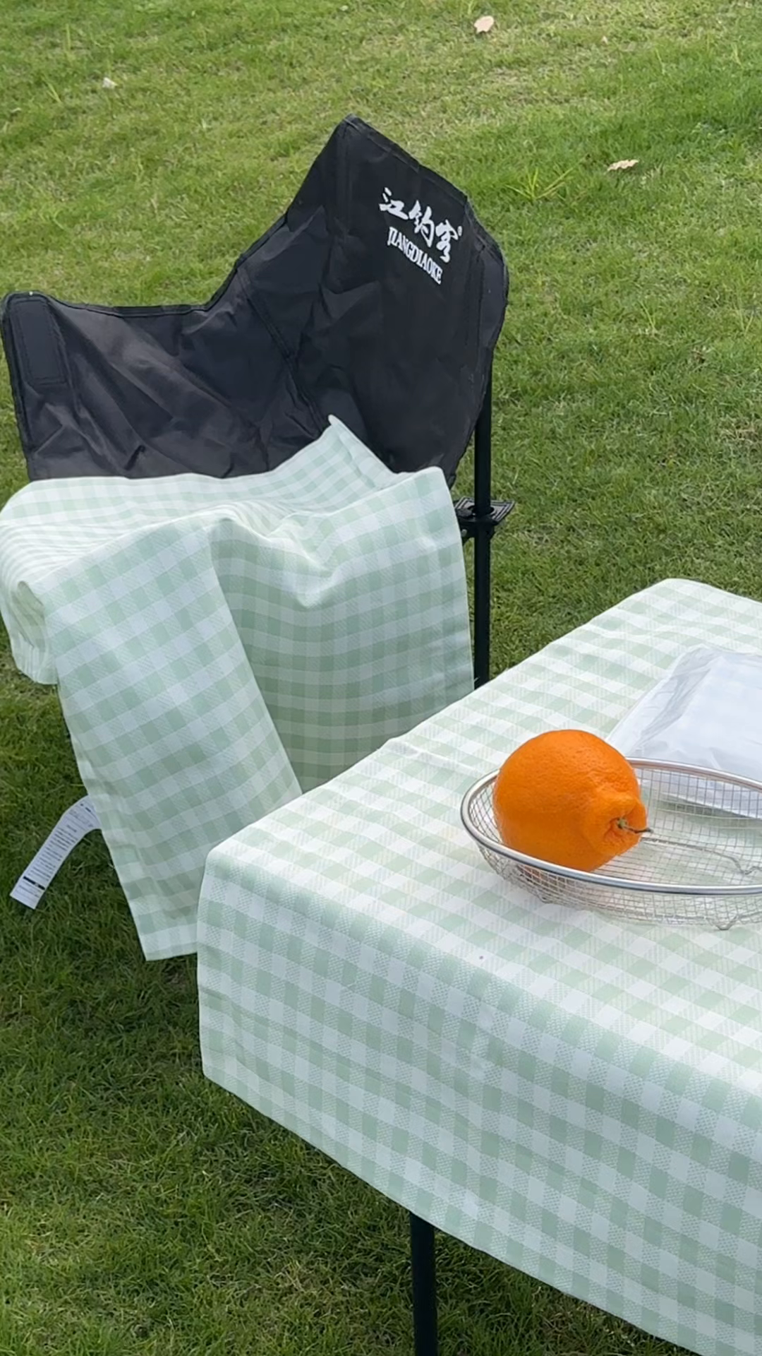 91家纺网 家纺一手货源 找家纺 一隅花田 2026新款竹感纤维格子物语枕套 格子物语·绿