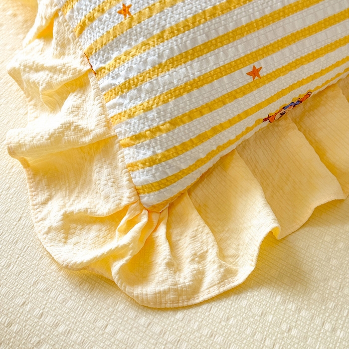 91家纺网 家纺一手货源 找家纺 （总）韩约家纺 2026春夏新款韩式花边泡芙棉床单款夏被夏凉被空调被四件套