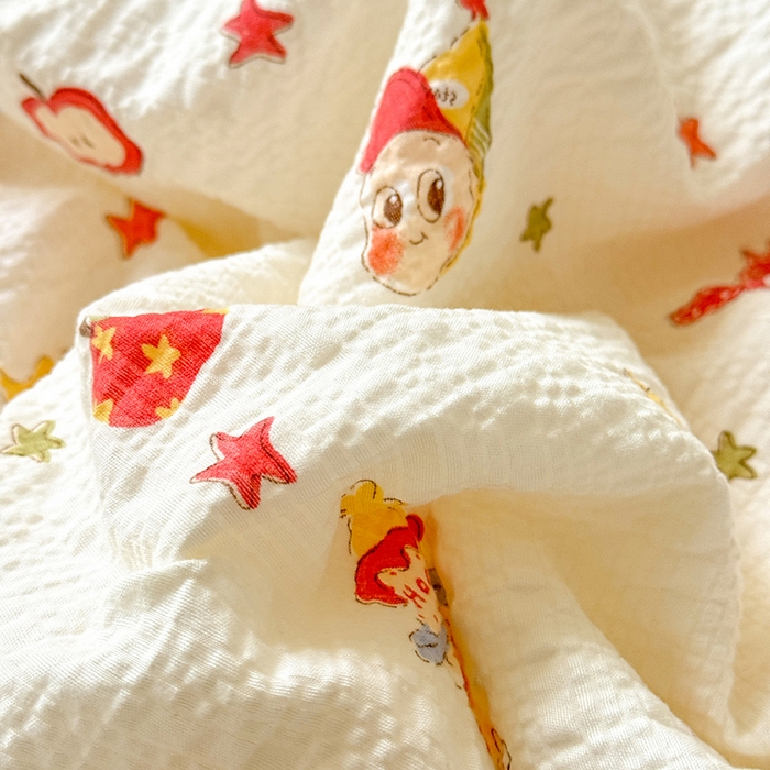 91家纺网 家纺一手货源 找家纺 韩约家纺 2026春夏新款韩式花边泡芙棉床单款夏被夏凉被空调被四件套 星星人