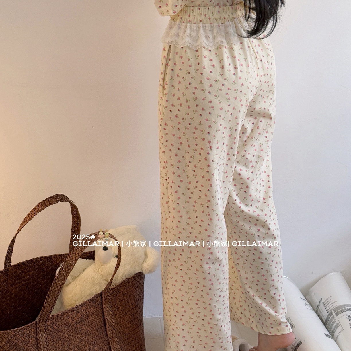 91家纺网 家纺一手货源 找家纺 （总）妍景家居生活馆 2026新款丝光棉小熊家-花花不二熊家居服