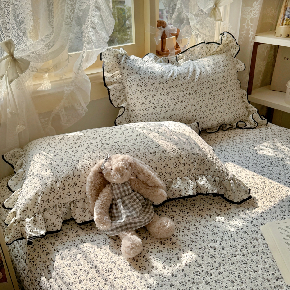 91家纺网 家纺一手货源 找家纺 （总）阿曼达 2026新款印花小碎花花边夏被床盖四件套单夏被单床盖