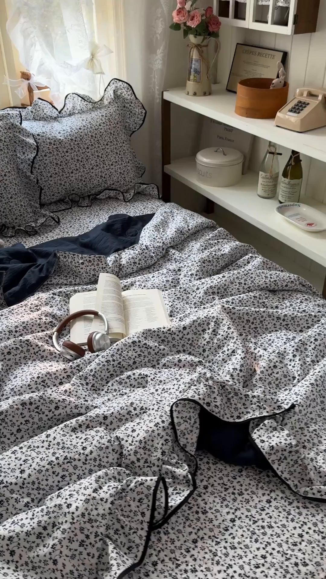 91家纺网 家纺一手货源 找家纺 阿曼达 2026新款印花小碎花花边夏被床盖四件套单夏被单床盖 林间序