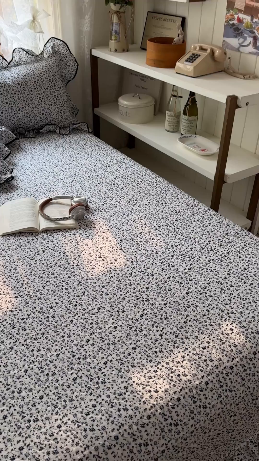 91家纺网 家纺一手货源 找家纺 阿曼达 2026新款印花小碎花花边夏被床盖四件套单夏被单床盖 浅花