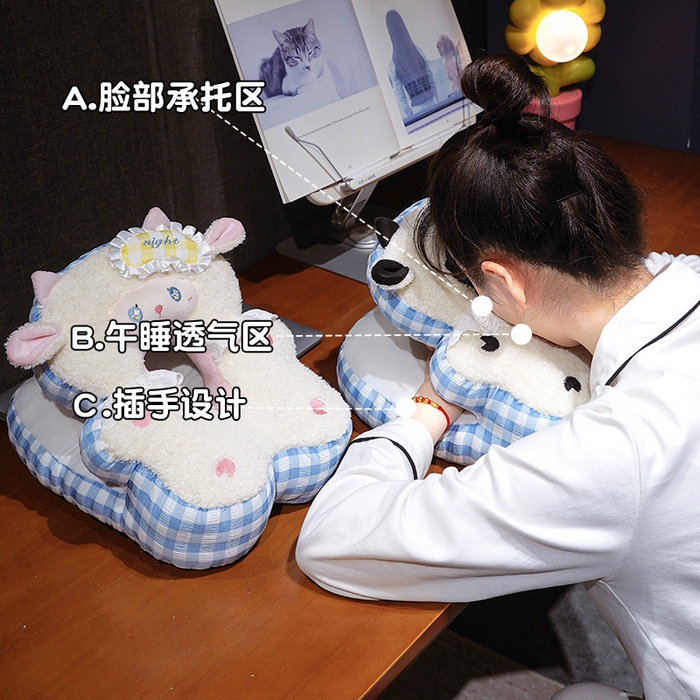 91家纺网 家纺一手货源 找家纺 （总）仟亿莱 2026新款绵绵羊冰丝午睡枕枕头枕芯